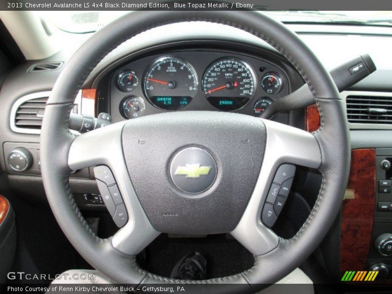 Blue Topaz Metallic / Ebony 2013 Chevrolet Avalanche LS 4x4 Black Diamond Edition