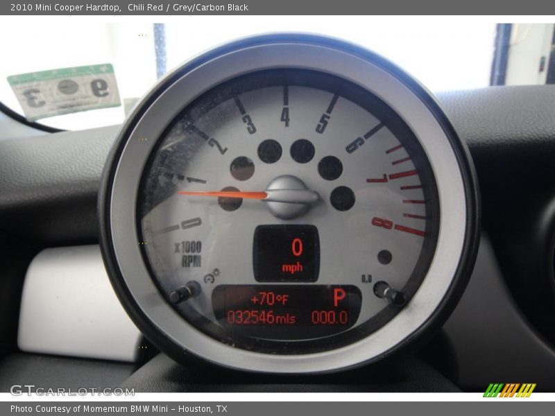 Chili Red / Grey/Carbon Black 2010 Mini Cooper Hardtop