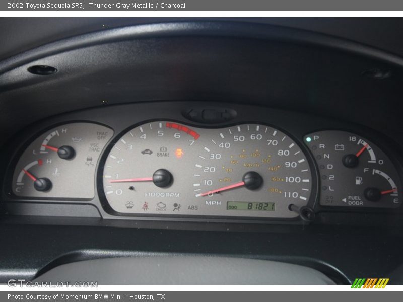 Thunder Gray Metallic / Charcoal 2002 Toyota Sequoia SR5