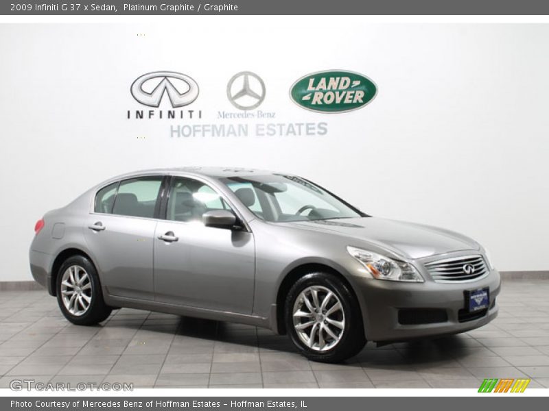 Platinum Graphite / Graphite 2009 Infiniti G 37 x Sedan