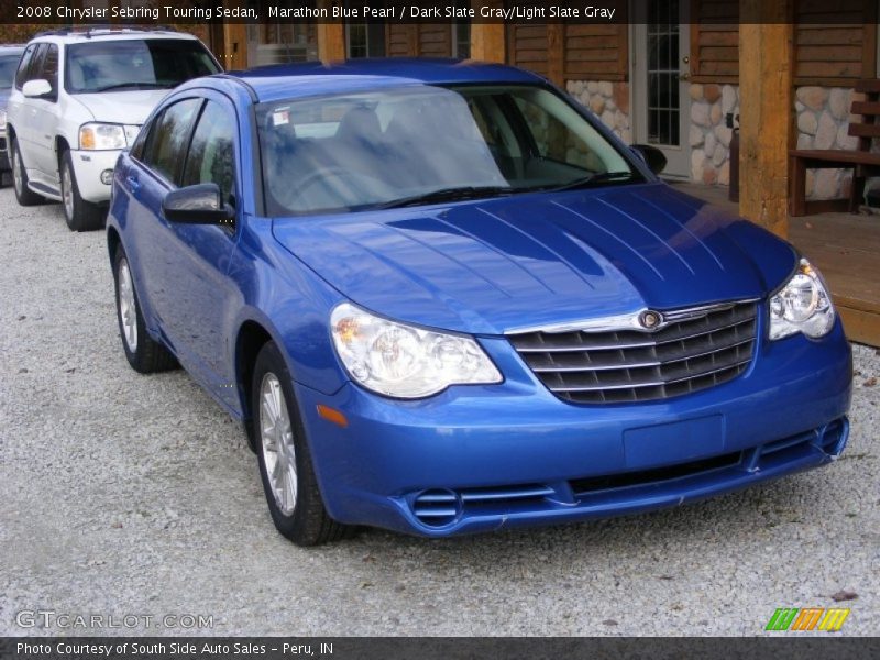 Marathon Blue Pearl / Dark Slate Gray/Light Slate Gray 2008 Chrysler Sebring Touring Sedan