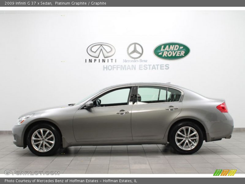 Platinum Graphite / Graphite 2009 Infiniti G 37 x Sedan