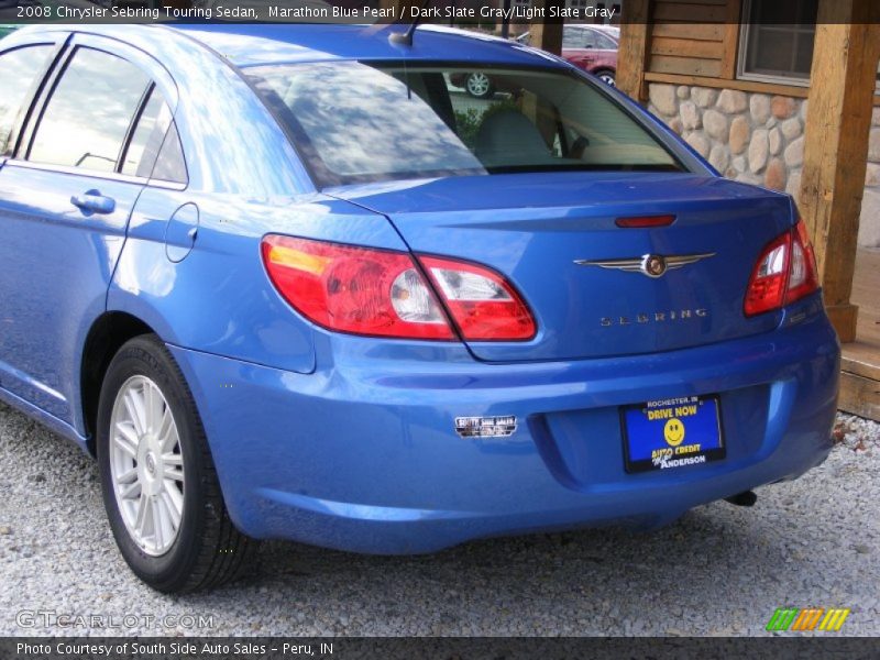 Marathon Blue Pearl / Dark Slate Gray/Light Slate Gray 2008 Chrysler Sebring Touring Sedan