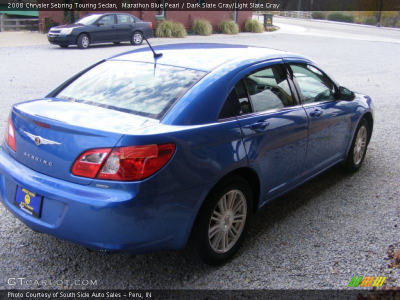 Marathon Blue Pearl / Dark Slate Gray/Light Slate Gray 2008 Chrysler Sebring Touring Sedan