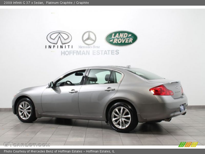 Platinum Graphite / Graphite 2009 Infiniti G 37 x Sedan