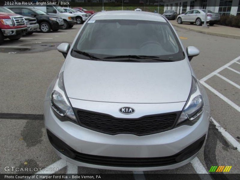 Bright Silver / Black 2012 Kia Rio LX