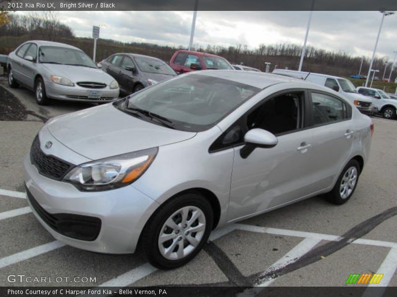 Bright Silver / Black 2012 Kia Rio LX