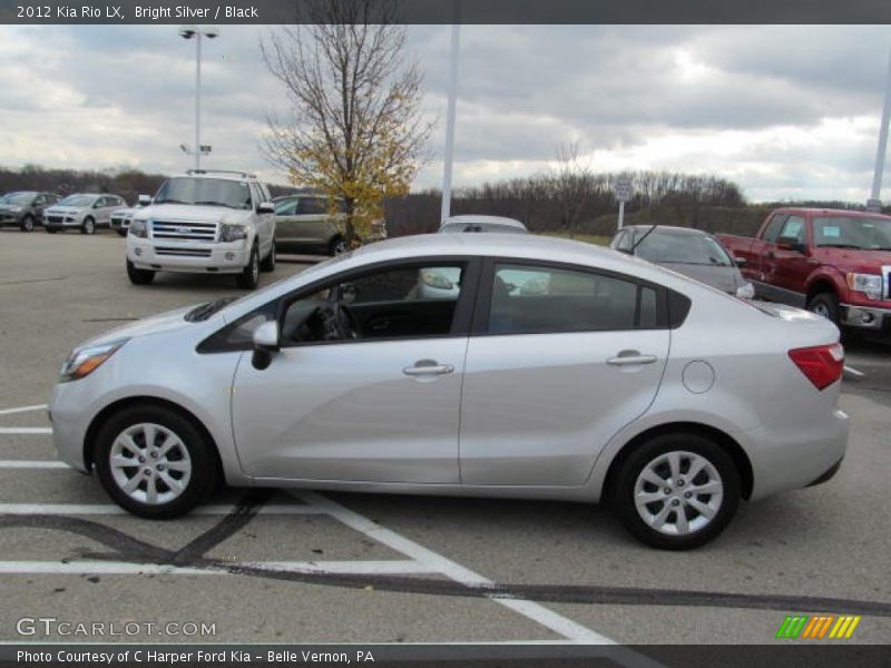 Bright Silver / Black 2012 Kia Rio LX