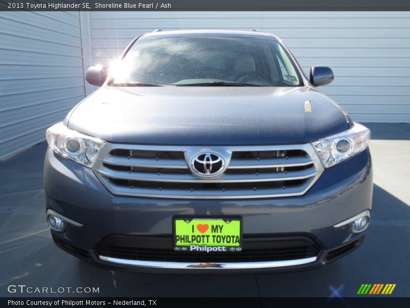 Shoreline Blue Pearl / Ash 2013 Toyota Highlander SE