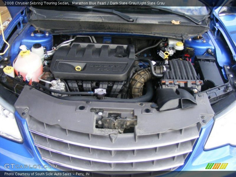 Marathon Blue Pearl / Dark Slate Gray/Light Slate Gray 2008 Chrysler Sebring Touring Sedan
