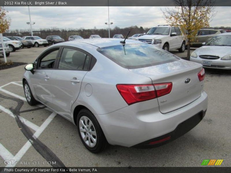 Bright Silver / Black 2012 Kia Rio LX