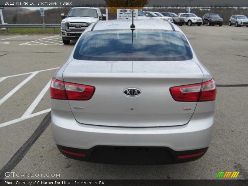 Bright Silver / Black 2012 Kia Rio LX