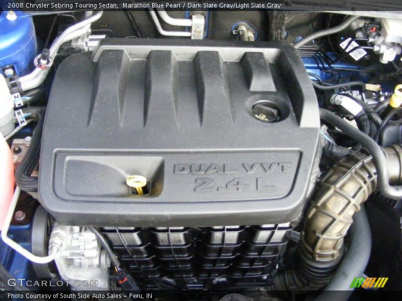 Marathon Blue Pearl / Dark Slate Gray/Light Slate Gray 2008 Chrysler Sebring Touring Sedan