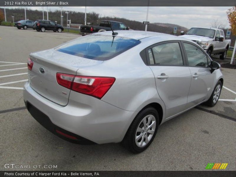 Bright Silver / Black 2012 Kia Rio LX