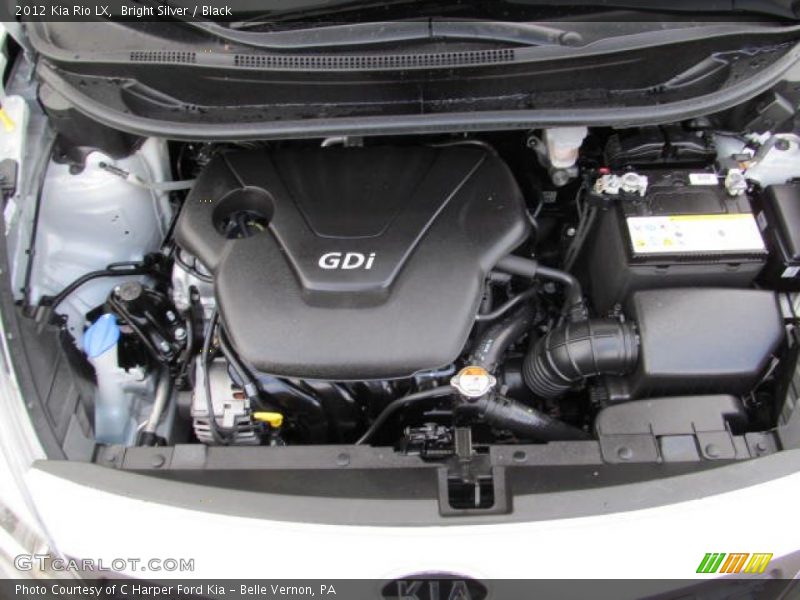  2012 Rio LX Engine - 1.6 Liter GDi DOHC 16-Valve CVVT 4 Cylinder