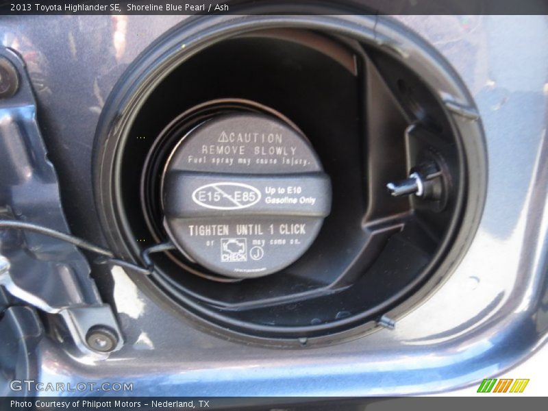 Shoreline Blue Pearl / Ash 2013 Toyota Highlander SE