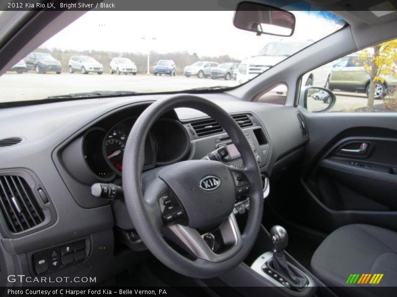 Bright Silver / Black 2012 Kia Rio LX
