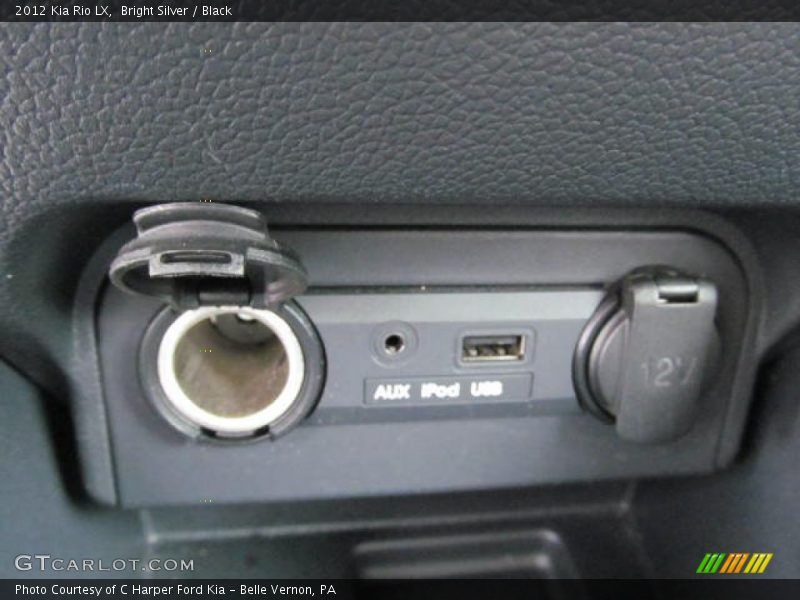 Bright Silver / Black 2012 Kia Rio LX