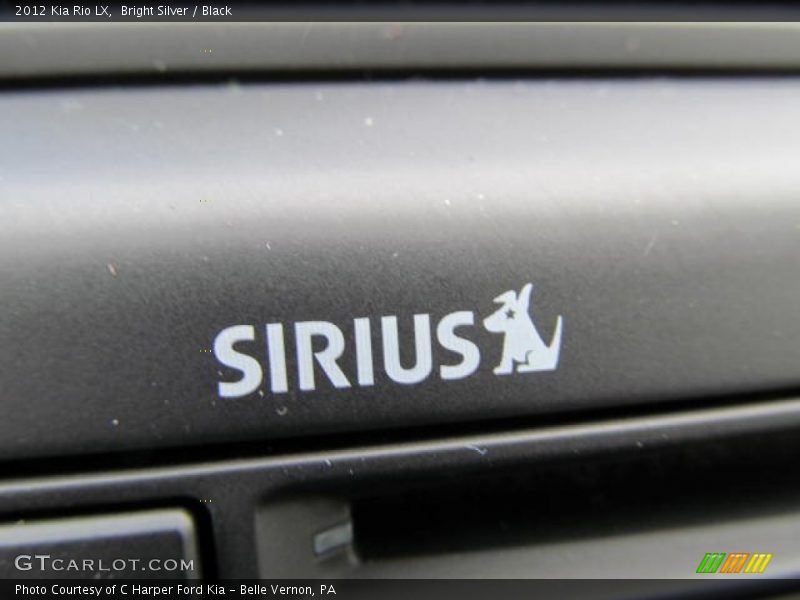 Bright Silver / Black 2012 Kia Rio LX