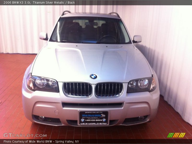 Titanium Silver Metallic / Black 2006 BMW X3 3.0i