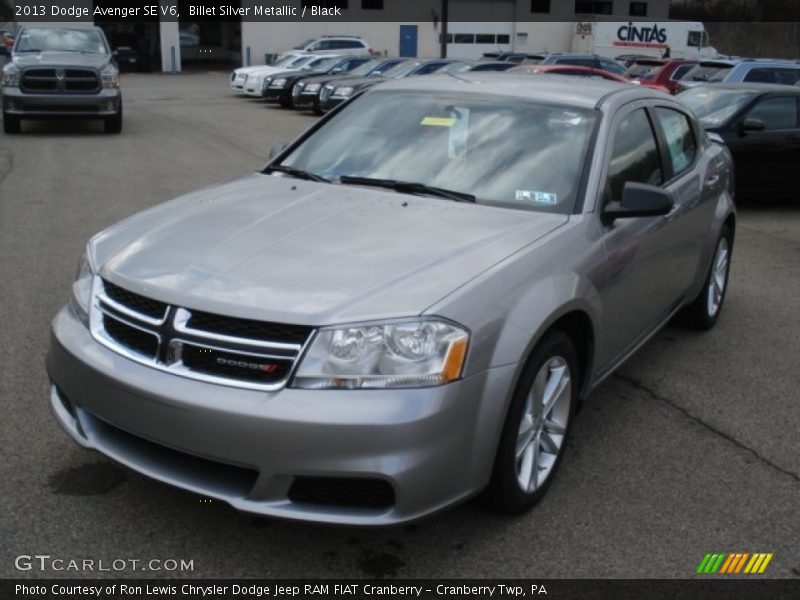 Billet Silver Metallic / Black 2013 Dodge Avenger SE V6