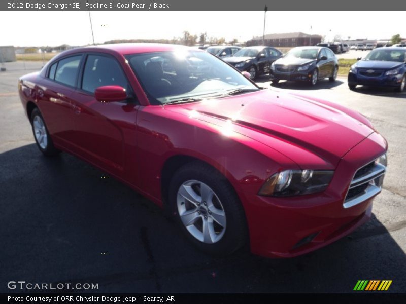 Redline 3-Coat Pearl / Black 2012 Dodge Charger SE