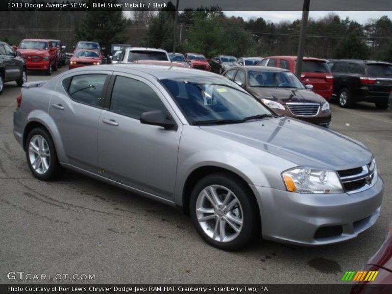 Billet Silver Metallic / Black 2013 Dodge Avenger SE V6