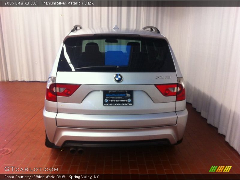 Titanium Silver Metallic / Black 2006 BMW X3 3.0i