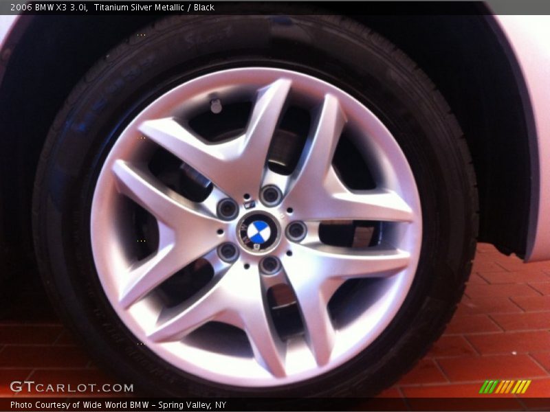 Titanium Silver Metallic / Black 2006 BMW X3 3.0i