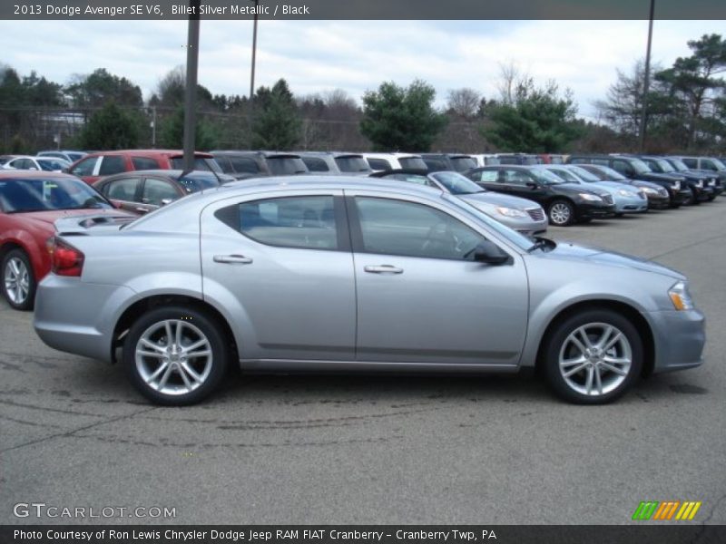 Billet Silver Metallic / Black 2013 Dodge Avenger SE V6