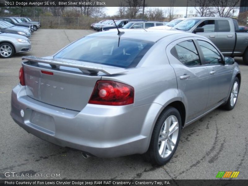 Billet Silver Metallic / Black 2013 Dodge Avenger SE V6