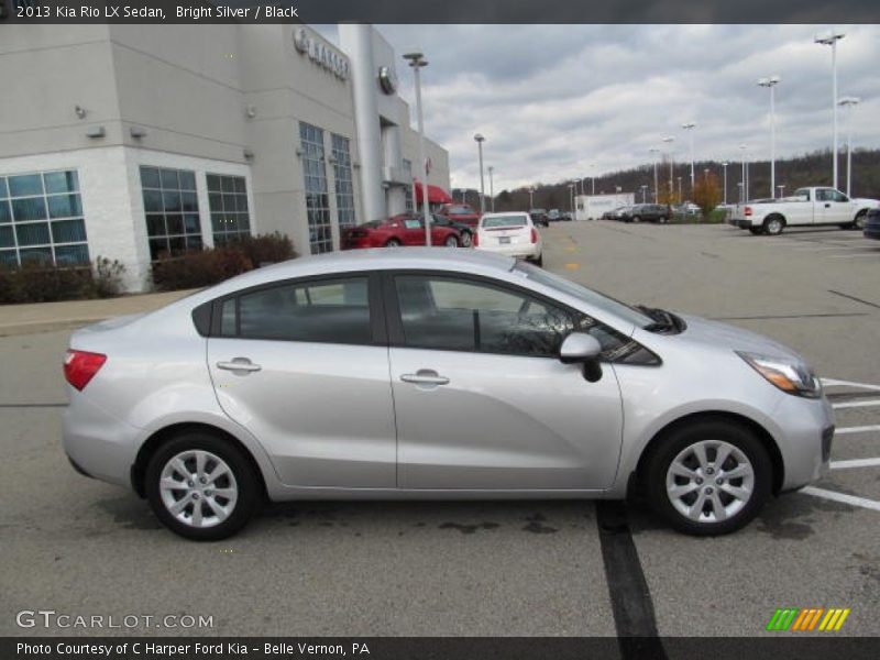 Bright Silver / Black 2013 Kia Rio LX Sedan
