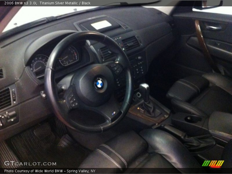 Titanium Silver Metallic / Black 2006 BMW X3 3.0i