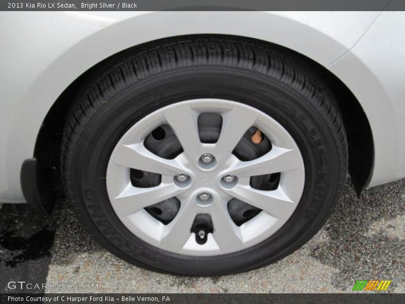 Bright Silver / Black 2013 Kia Rio LX Sedan