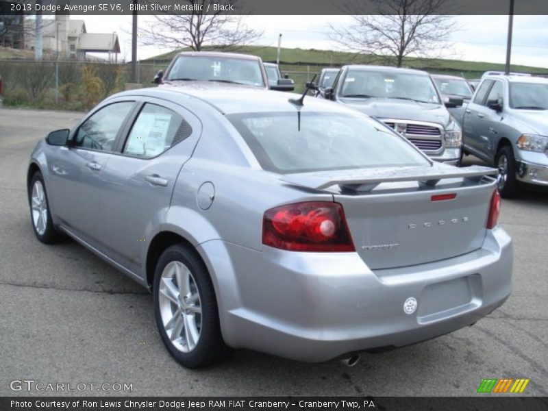 Billet Silver Metallic / Black 2013 Dodge Avenger SE V6