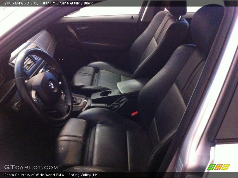 Titanium Silver Metallic / Black 2006 BMW X3 3.0i