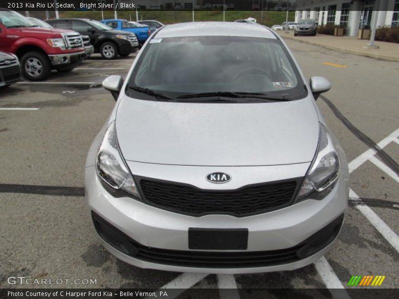 Bright Silver / Black 2013 Kia Rio LX Sedan