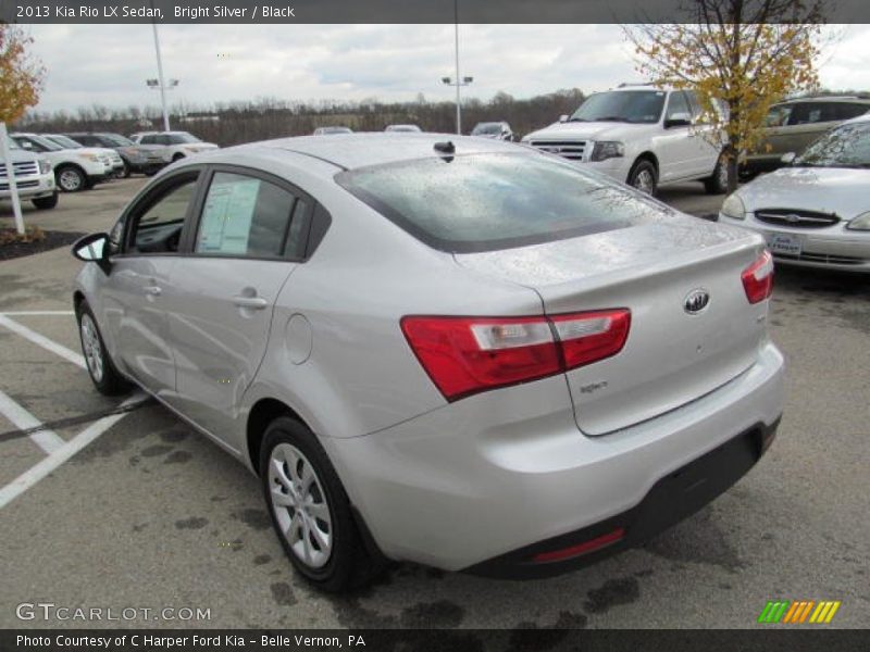 Bright Silver / Black 2013 Kia Rio LX Sedan