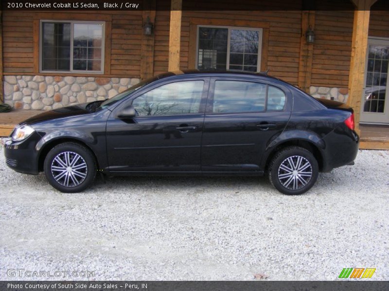 Black / Gray 2010 Chevrolet Cobalt LS Sedan