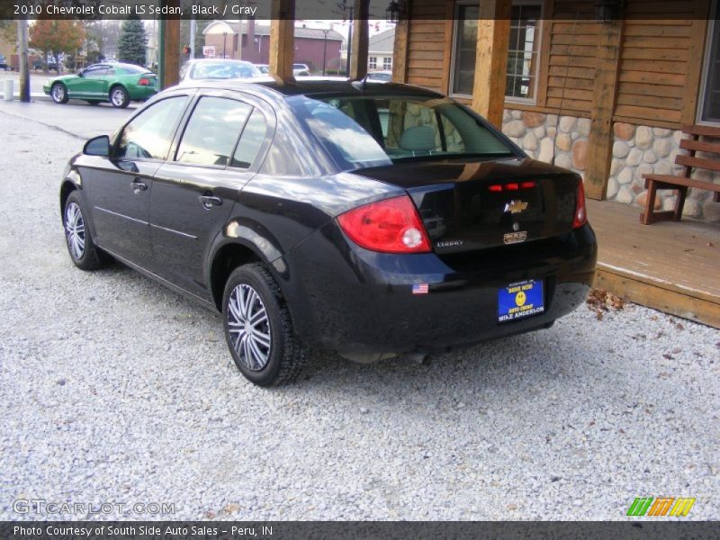 Black / Gray 2010 Chevrolet Cobalt LS Sedan