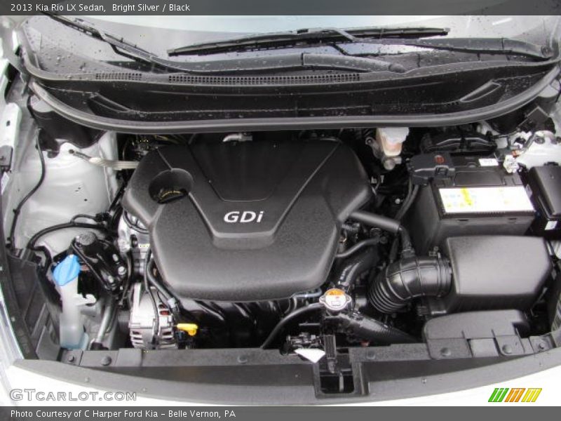  2013 Rio LX Sedan Engine - 1.6 Liter GDI DOHC 16-Valve CVVT 4 Cylinder