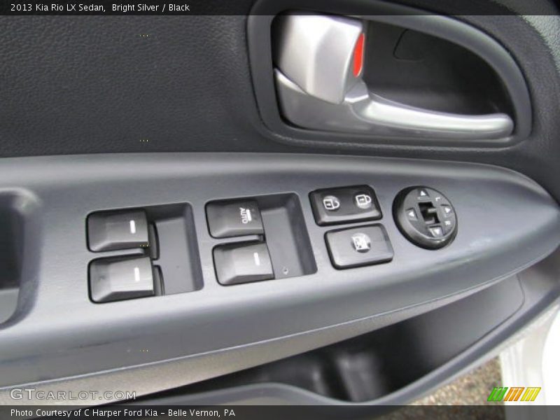 Bright Silver / Black 2013 Kia Rio LX Sedan