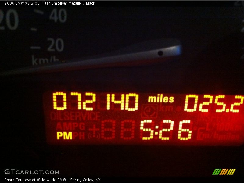 Titanium Silver Metallic / Black 2006 BMW X3 3.0i