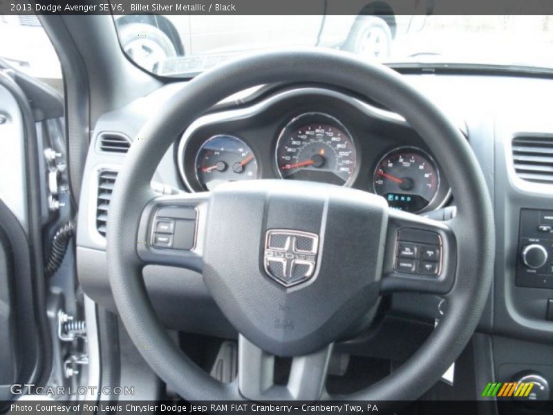 Billet Silver Metallic / Black 2013 Dodge Avenger SE V6