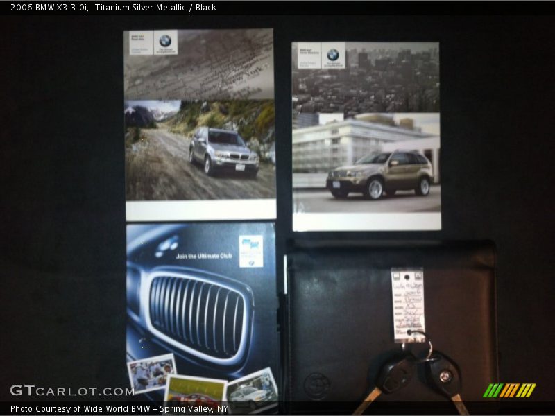 Titanium Silver Metallic / Black 2006 BMW X3 3.0i