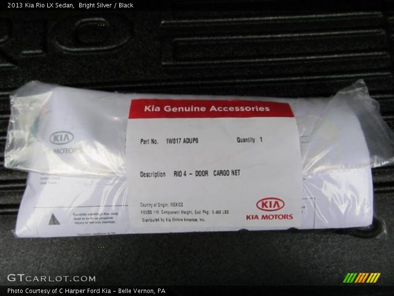 Bright Silver / Black 2013 Kia Rio LX Sedan