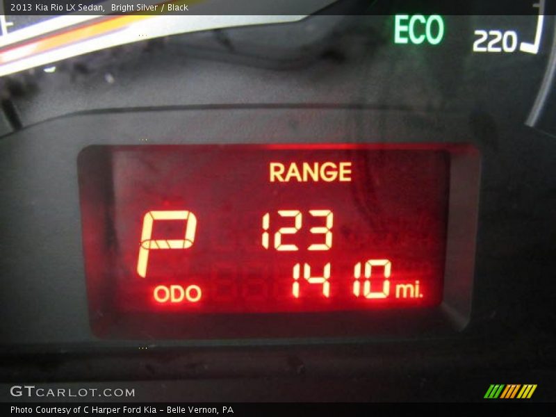 Bright Silver / Black 2013 Kia Rio LX Sedan