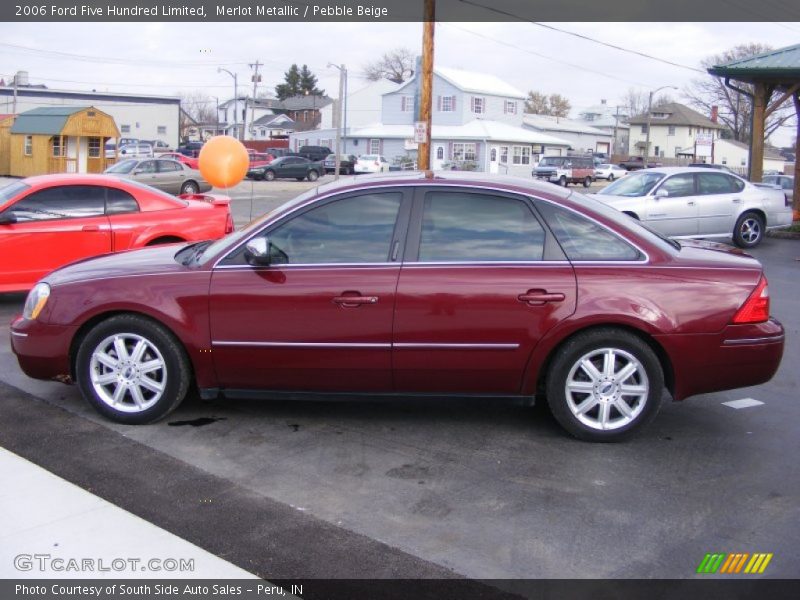 Merlot Metallic / Pebble Beige 2006 Ford Five Hundred Limited