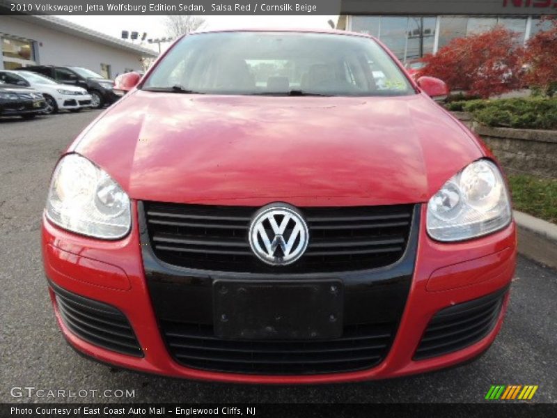 Salsa Red / Cornsilk Beige 2010 Volkswagen Jetta Wolfsburg Edition Sedan