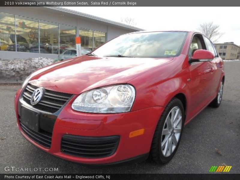 Salsa Red / Cornsilk Beige 2010 Volkswagen Jetta Wolfsburg Edition Sedan